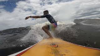 This is struggle Surfing in Cabuya Costa Rica Near Santa Teresa A Tropical Paradise Guanacaste [upl. by Afihtan]