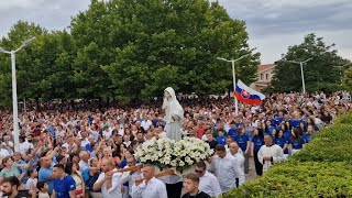 Medjugorje 43rd anniversary  Our Lady in procession [upl. by Inad963]