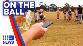 Coronavirus New app to help junior sport  Nine News Australia [upl. by Aisenet]