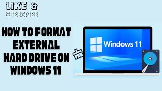 How to Format External Hard Drive on Windows 11 [upl. by Bovill363]