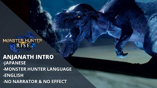 MH Rise Anjanath Intro Japanese  Monster Hunter Language  English  No Narrator amp No Effect [upl. by Aicillyhp521]