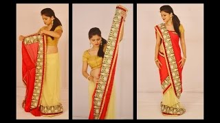 How to drape Saree Mermaid Style  Saree Mermaid draping style [upl. by Dunton]