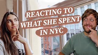 The Cheapster Reacts Elena Taber’s “What I Spend In A Week As A 22 Year Old In NYC” [upl. by Nennek865]