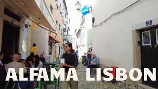 Here Alleys are less than 1 meter 2024 🇵🇹 Walking Tour Through Alfama Lisbons Oldest Quarter [upl. by Davena]