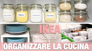 ORGANIZZARE LA CUCINA con IKEA  5 IDEE SOTTO I 10€ per una CUCINA SEMPRE ORGANIZZATA [upl. by Conlin]