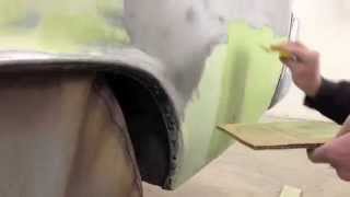 How To Applying the 2nd Coat of Bondo HD [upl. by Rosinski]