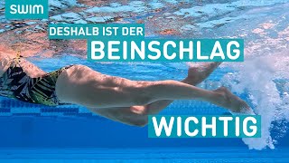 DESHALB ist der Beinschlag beim Kraulschwimmen wichtig  SWIM Technik [upl. by Stout]