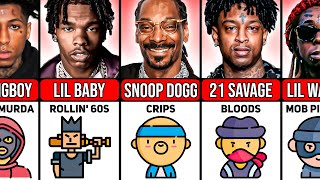 Famous Rappers and Their Gangs [upl. by Tristam]