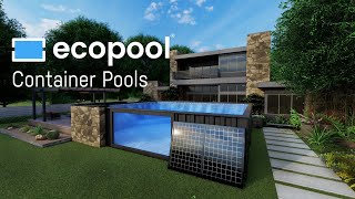 Modular Shipping Container Pools by Ecopool [upl. by Forta]