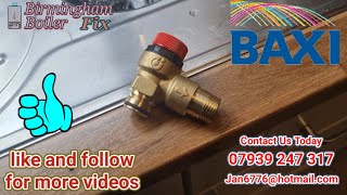 Baxi losing losing pressure due to leaking expansion vessal PRV also change Birmingham boiler fix [upl. by Armanda]