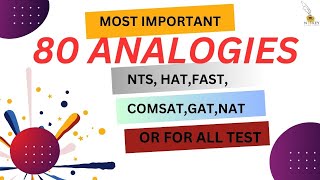 Analogies MCQs Verbal Ability for NTS GAT NATHAT  Analogies Questions Tricks [upl. by Hussey88]