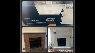 It Worked Peel and Stick Tile on Brick Fireplace [upl. by Kelsey]