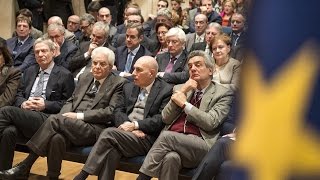 Il Presidente Mattarella al CSM per il convegno quotprospettive formazione dei magistratiquot [upl. by Ervine]