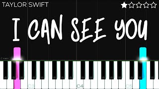 Taylor Swift  I Can See You Taylor’s Version From The Vault  EASY Piano Tutorial [upl. by Rodney350]