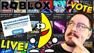 🔴 ROBLOX LIVE  You Choose We Vote  Brain Game Pet Signing Show Off Avatars amp More [upl. by Tadashi]