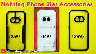 Nothing Phone 2a Back Cover amp Tempered Glass  Nothing Phone 2a Best Accessories Under 399 trending [upl. by Paddie]