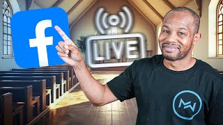 How to Livestream Church Service on Facebook [upl. by Nrubloc]