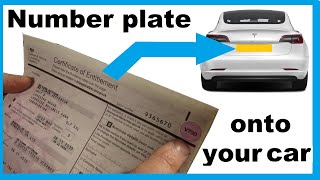 How to Transfer Private Number Plate From Retention Certificate V750 to Your Car Registration [upl. by Loralee460]