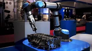 OnRobot collaborative applications at Hannover Messe 2019 [upl. by Brinson]