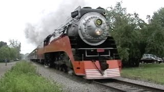 Michigan Daylight Part 2 SP4449 at Train Festival 2009 in Owosso Michigan [upl. by Rainah]