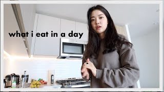 What I Eat in a Day moved into my NYC apartment [upl. by Gotthelf]