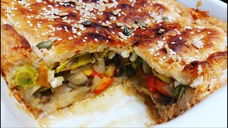 Placinta de Post cu Legume  Reteta de post amp vegetariana  Vegetable pie Fastingvegetarian recipe [upl. by Eyahc]