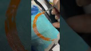 mini shoulder bag art 🎨artisyoutubes sharts painting minibag [upl. by Malchus111]