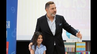 David Walliams announces the Young Writer of the Year 2018 [upl. by Anelah]