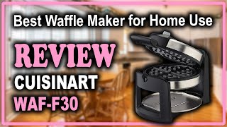 Cuisinart WAFF30 Round Flip Belgian Waffle Maker Review  Best Waffle Maker for Home Use [upl. by Nnyliram]