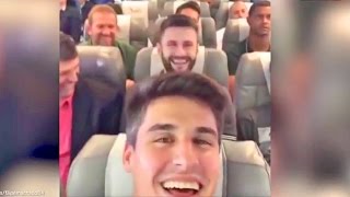 Brazilian Football Team Plane Crash Last Video Onboard FilipeMachado ForçaChape Chapecoense [upl. by Llertnad]