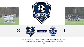 SURREY FC BCSPL 2009 V WHITECAPS FC U15 [upl. by Lertnahs43]