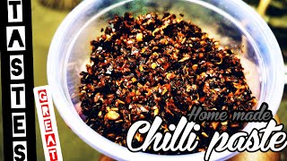 Chili paste recipe  Home made chili paste recipe Tastesgreat [upl. by Ahsiekar]