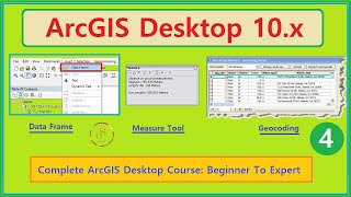 ArcMap Tutorial Geocoding Measuring and DataFrame Properties  ArcGIS Course  4  GISSchools [upl. by Arondel]