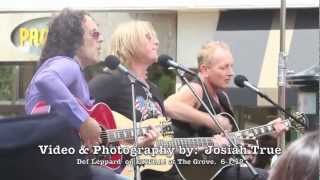 Def Leppard Plays Songs from ROCK OF AGES Pour Some Sugar on Me Acoustic at The Grove [upl. by Luella454]