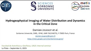 “Hydrogeophysical imaging of water distribution and dynamics in the Critical Zone quot [upl. by Kondon]