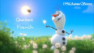 Frozen  In Summer One Line  Multilanguage OLD [upl. by Timi]