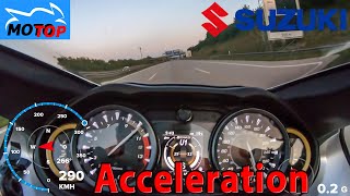 Suzuki Hayabusa 2022  ACCELERATION  Gopro GPS and DRAGY measured [upl. by Jankell]