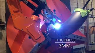 Tecnar Rotoweld 30 in action on Stainless Steel spool [upl. by Tletski]