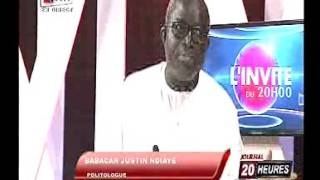 Babacar Justin Ndiaye Linvité Du 20h Sur Tfm De Ce Mercredi 15 Avril 2015 [upl. by Abbotson]