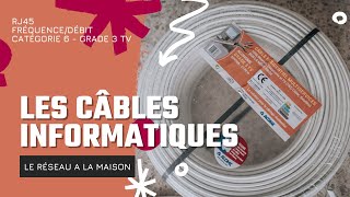 Quel CÂBLE INFORMATIQUE pour réaliser la distribution du réseau à la maison EXPLICATIONS [upl. by Natanhoj652]