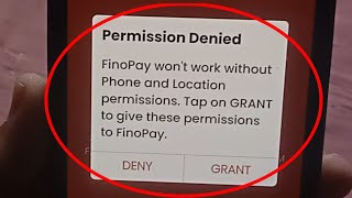 Fino Payment Bank Permission Denied  Finopay wont work without phone and location permission [upl. by Strawn]