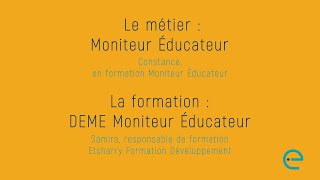 Fiche Métier Moniteur Educateur [upl. by Gothard]