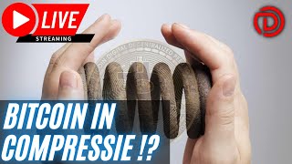 Bitcoin In Compressie   Live Koers Update Bitcoin amp Aandelen [upl. by Nancey]