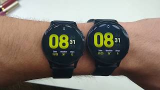 Samsung Galaxy Watch Active2 40mm vs 44mm Size Comparison [upl. by Kamal]