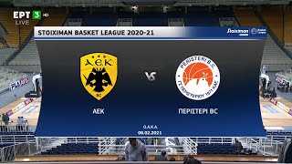 Basket League ΑΕΚ  Περιστέρι 9156  HIGHLIGHTS  06022021 ΕΡΤ [upl. by Miquela]