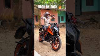 Dadu On Rock😱🔥 Ktm Duke 39T😍 shorts duke ktm reels bikelover attitude trending funnyvideo [upl. by Atlante]