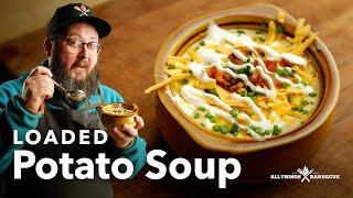 Loaded Potato Soup A Creamy Comfort Dish [upl. by Nahtonoj]