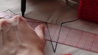 fabric cutting amp sharpie asmr ✍️ patternmaking fashiondesigner [upl. by Bolen]