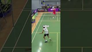 0 Luck 100 Skill in Badminton shorts badminton [upl. by Eelah]