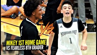 Mikey Williams vs Isaac Ellis Got HEATED FEARLESS 8th Grader Drops 30 vs Vertical Academy [upl. by Caldera70]